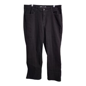 Old Navy Plus Size Wow Wide Leg‎ Black Casual Preppy Relaxed Jeans 18TALL